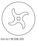 Knife for meat grinder mincer chopper accessory spare component part icon in circle round black color vector illustration image outline contour line thin style simple. Knife for meat grinder mincer chopper accessory spare component part icon in circle round black color vector illustration image outline contour line thin style. Стоковая иллюстрация, агентство Ingram Publishing / Фотобанк Лори