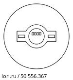 Water meter measuring sanitary equipment icon in circle round black color vector illustration image outline contour line thin style simple. Water meter measuring sanitary equipment icon in circle round black color vector illustration image outline contour line thin style. Стоковая иллюстрация, агентство Ingram Publishing / Фотобанк Лори