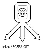 Theodolite survey equipment for measurements on tripod geodetic device tacheometer research level instrument geodesy tool contour outline line icon black color vector illustration image thin flat style simple. Theodolite survey equipment for measurements on tripod geodetic device tacheometer research level instrument geodesy tool contour outline line icon black color vector illustration image thin flat style. Стоковая иллюстрация, агентство Ingram Publishing / Фотобанк Лори