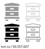 Hive bee house beehive apiary apiculture concept set icon grey black color vector illustration image simple solid fill outline contour line thin flat style. Hive bee house beehive apiary apiculture concept set icon grey black color vector illustration image solid fill outline contour line thin flat style. Стоковая иллюстрация, агентство Ingram Publishing / Фотобанк Лори