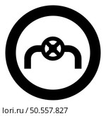 Pipe with valve pipeline with fitting tap flow control industry system icon in circle round black color vector illustration image solid outline style simple. Pipe with valve pipeline with fitting tap flow control industry system icon in circle round black color vector illustration image solid outline style. Стоковая иллюстрация, агентство Ingram Publishing / Фотобанк Лори
