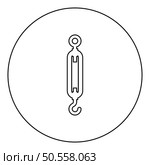 Turnbuckle tensioning wire concept hardware icon in circle round black color vector illustration image outline contour line thin style simple. Turnbuckle tensioning wire concept hardware icon in circle round black color vector illustration image outline contour line thin style. Стоковая иллюстрация, агентство Ingram Publishing / Фотобанк Лори