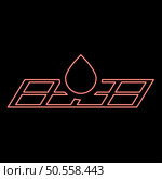 Neon drop on lattice rain sewage system road drain drainage flooded water on grate red color vector illustration image flat style light. Neon drop on lattice rain sewage system road drain drainage flooded water on grate red color vector illustration image flat style. Стоковая иллюстрация, агентство Ingram Publishing / Фотобанк Лори