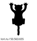 Cat scratching harm icon black color vector illustration image flat style simple. Cat scratching harm icon black color vector illustration image flat style. Стоковая иллюстрация, агентство Ingram Publishing / Фотобанк Лори
