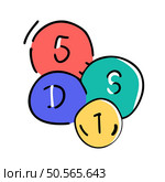 Colorful and playful hand drawn icon featuring the letters D. S. T. and 5. Perfect for adding a touch of fun and personality to educational materials. presentations. or branding projects. Стоковая иллюстрация, агентство Ingram Publishing / Фотобанк Лори