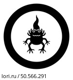 Axolotl ambystoma mexicanum front view icon in circle round black color vector illustration image solid outline style simple. Axolotl ambystoma mexicanum front view icon in circle round black color vector illustration image solid outline style. Стоковая иллюстрация, агентство Ingram Publishing / Фотобанк Лори