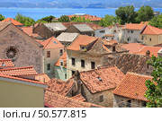 Croatia - Omis in Dalmatia. Old town view. Стоковое фото, агентство Ingram Publishing / Фотобанк Лори