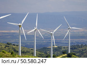 group of windmills for renewable electric energy production. Стоковое фото, агентство Ingram Publishing / Фотобанк Лори