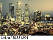 shanghai lujiazui finance and trade zone skyline. Стоковое фото, агентство Ingram Publishing / Фотобанк Лори