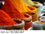 Traditional spices market in India. . Стоковое фото, агентство Ingram Publishing / Фотобанк Лори