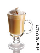 Latte coffee isolated on white. Latte. Стоковое фото, агентство Ingram Publishing / Фотобанк Лори