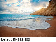 Porto Katsiki beach on Lefkada island in Greece. Porto Katsiki beach on Lefkada island. Стоковое фото, агентство Ingram Publishing / Фотобанк Лори