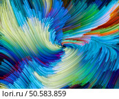 Color Swirl series. Abstract composition of pattern of swirling color strands suitable as element in projects related to creativity, imagination and art. Стоковое фото, агентство Ingram Publishing / Фотобанк Лори