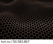 Several molecules connected, crystallized in the hexagonal system, concept of a carbon structure. Clipping path included. Стоковое фото, агентство Ingram Publishing / Фотобанк Лори