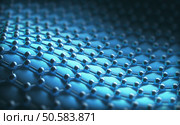 Several molecules connected, crystallized in the hexagonal system, concept of a carbon structure. Стоковое фото, агентство Ingram Publishing / Фотобанк Лори