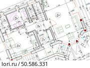 architectural blueprint close-up. Стоковое фото, агентство Ingram Publishing / Фотобанк Лори