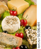 Quesos diferentes variedades - Different cheeses varieties. Стоковое фото, агентство Ingram Publishing / Фотобанк Лори