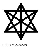 Metatron cube Sacred geometry icon black color vector illustration image flat style simple. Metatron cube Sacred geometry icon black color vector illustration image flat style. Стоковая иллюстрация, агентство Ingram Publishing / Фотобанк Лори