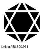 Octagedron icosahedron sacred geometry symbol icon black color vector illustration image flat style simple. Octagedron icosahedron sacred geometry symbol icon black color vector illustration image flat style. Стоковая иллюстрация, агентство Ingram Publishing / Фотобанк Лори