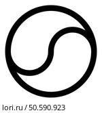 Yin Yang Taoism symbol harmony equilibrium concept icon black color vector illustration image flat style simple. Yin Yang Taoism symbol harmony equilibrium concept icon black color vector illustration image flat style. Стоковая иллюстрация, агентство Ingram Publishing / Фотобанк Лори
