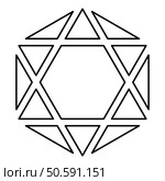 Octagedron icosahedron sacred geometry symbol contour outline line icon black color vector illustration image thin flat style simple. Octagedron icosahedron sacred geometry symbol contour outline line icon black color vector illustration image thin flat style. Стоковая иллюстрация, агентство Ingram Publishing / Фотобанк Лори