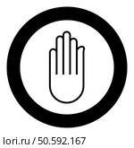Hand Akhimsa Ahimsa arm Jainism Jain religion symbol Dharma Ahinsa icon in circle round black color vector illustration image solid outline style simple. Hand Akhimsa Ahimsa arm Jainism Jain religion symbol Dharma Ahinsa icon in circle round black color vector illustration image solid outline style. Стоковая иллюстрация, агентство Ingram Publishing / Фотобанк Лори
