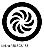 Armenian Arevakhach Neo paganism symbol sunny cross solar mythology Hetanism Armenian neo powder heathenism Eternity sign pumpkin icon in circle round black color vector illustration image solid outline style simple. Armenian Arevakhach Neo paganism symbol sunny cross solar mythology Hetanism Armenian neo powder heathenism Eternity sign pumpkin icon in circle round black color vector illustration image solid outline style. Стоковая иллюстрация, агентство Ingram Publishing / Фотобанк Лори