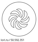 Armenian Arevakhach Neo paganism symbol sunny cross solar mythology Hetanism Armenian neo powder heathenism Eternity sign pumpkin icon in circle round black color vector illustration image outline contour line thin style simple. Armenian Arevakhach Neo paganism symbol sunny cross solar mythology Hetanism Armenian neo powder heathenism Eternity sign pumpkin icon in circle round black color vector illustration image outline contour line thin style. Стоковая иллюстрация, агентство Ingram Publishing / Фотобанк Лори