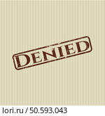 Denied rubber stamp. Стоковая иллюстрация, агентство Ingram Publishing / Фотобанк Лори