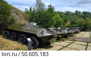 Экспозиция военной техники, Аксайский военно-исторический музей, Ростовская область. Редакционное фото, фотограф Ирина / Фотобанк Лори