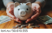 Saving Money Tips for Beginners in Personal Finance and Budgeting. Стоковое AI-видео, аниматор Юлия Гапеенко / Фотобанк Лори