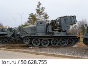 МДК-2, инженерная машина для рытья котлованов и устройства укрытий для техники. Волжский, Волгоградская область, Россия. (2019 год). Редакционное фото, фотограф Андрей Цыганков / Фотобанк Лори