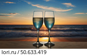 suncouple blue champagne ai generated. Стоковое AI-изображение, AI-художник Vectorwin / Фотобанк Лори