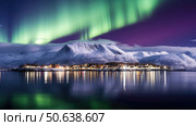 arctic tromso winter ai generated. Стоковое AI-изображение, AI-художник Vectorwin / Фотобанк Лори