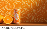 vintage orange soda drink background ai generated. Стоковое AI-изображение, AI-художник Vectorwin / Фотобанк Лори