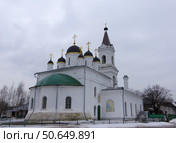 Собор "Белая Троица" (Троицкая церковь в Затьмачье). Тверь, Троицкая улица, 38 (2021 год). Редакционное фото, фотограф Алексей Иванов / Фотобанк Лори
