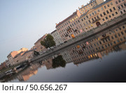 Река Фонтанка в утреннее время суток , Санкт-Петербург. Редакционное фото, фотограф Сергеев Валерий / Фотобанк Лори