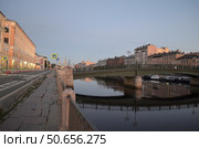 Река Фонтанка в утреннее время суток , Санкт-Петербург. Редакционное фото, фотограф Сергеев Валерий / Фотобанк Лори