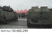 Exhibition of captured Western weapons (2024 год). Редакционное видео, видеограф Потийко Сергей / Фотобанк Лори