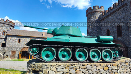 Танк Т-34, Донской военно-исторический музей, х. Недвиговка, Ростовская область. Редакционное фото, фотограф Ирина / Фотобанк Лори