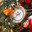 Golden retro clock on a Christmas tree. The clock hands show 12 o'clock. Beautiful background for New Year's Eve or Christmas 2026. Стоковое фото, фотограф Photojuli / Фотобанк Лори