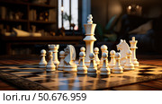 king chess piece white ai generated. Стоковое AI-изображение, AI-художник Vectorwin / Фотобанк Лори