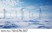 turbines winter technik ai generated. Стоковое AI-изображение, AI-художник Vectorwin / Фотобанк Лори