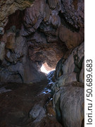 Dark Cave Inside in Spain. Стоковое фото, фотограф Boris Vasilenko / Фотобанк Лори