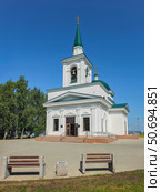 John the Baptist Church in Nagorny Park Barnaul. Редакционное фото, фотограф Саблин Станислав / Фотобанк Лори