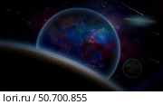 Purple Exoplanets System. Стоковое фото, фотограф 3D Rendering Bruce Rolff/Stocktrek Images / ТАСС / Фотобанк Лори