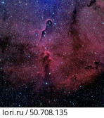 The Elephant Trunk Nebula. Стоковое фото, фотограф Phillip Jones/Stocktrek Images / ТАСС / Фотобанк Лори