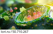 nucleus plant cell. Стоковое фото, фотограф Vectorwin / Фотобанк Лори