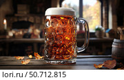 style oktoberfest beer stein. Стоковое фото, фотограф Vectorwin / Фотобанк Лори