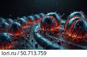 Damage tissue repair nanobots. This is an AI generated image. Стоковое AI-изображение, AI-художник Miroslav Breber/Stocktrek Images / ТАСС / Фотобанк Лори